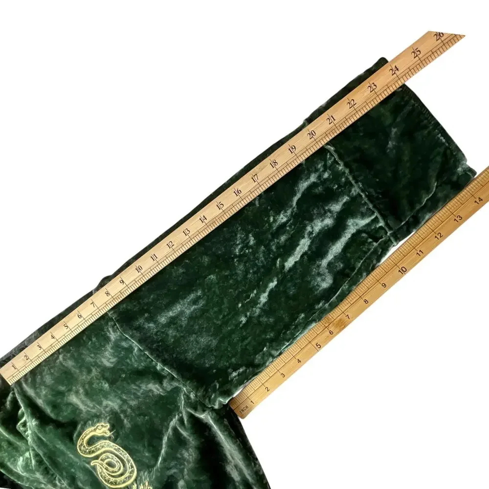 Pottery Barn Teen Slytherin Robe Kids Medium Green Velvet Harry Potter Belted